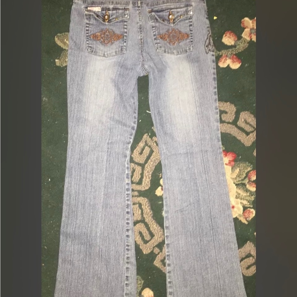 Girls, Jeans By Jolt Size 16 Embroidered